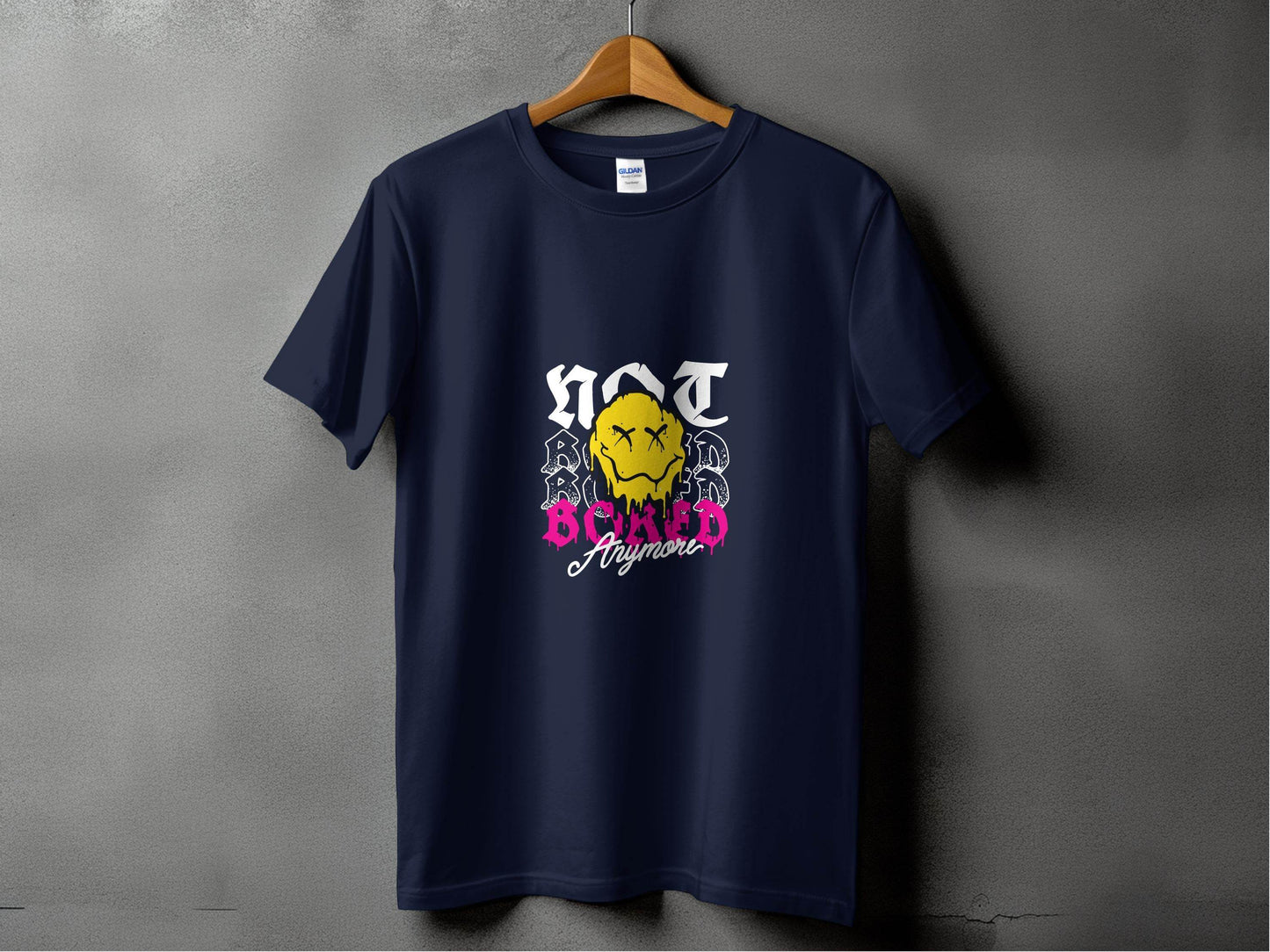 Melting Face Smiley Bored Expression Graphic T-Shirt - Design & Vybe