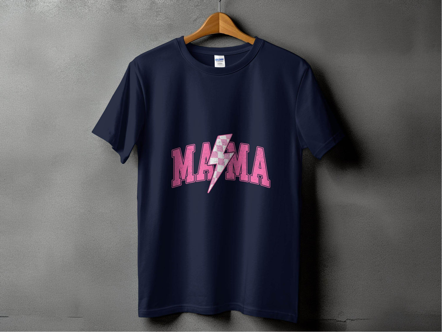 Mama Pink Lightning Bolt Graphic Designs Women T-Shirt - Design & Vybe