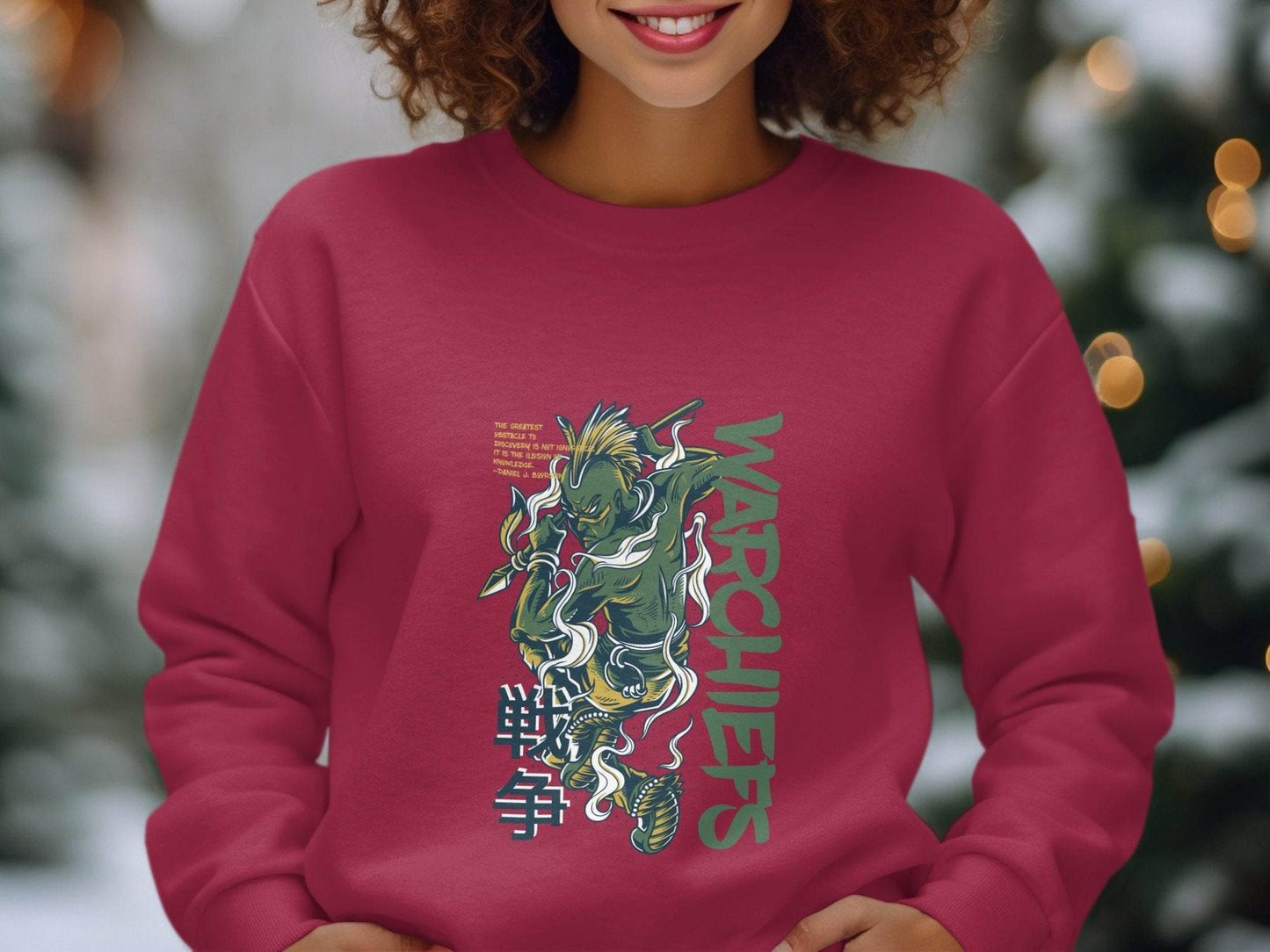 Warrior with Spear Graphic Urban Style Inspired Sweater - Design & Vybe