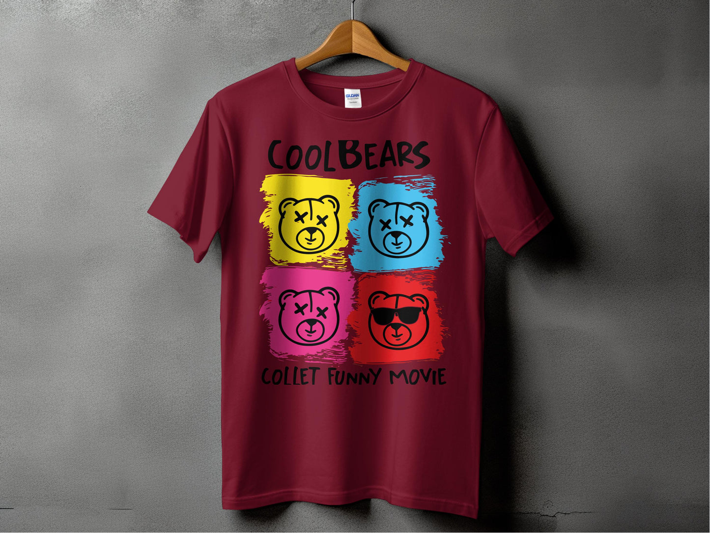 CoolBears Collet Funny Movie Graphic T-Shirt product type