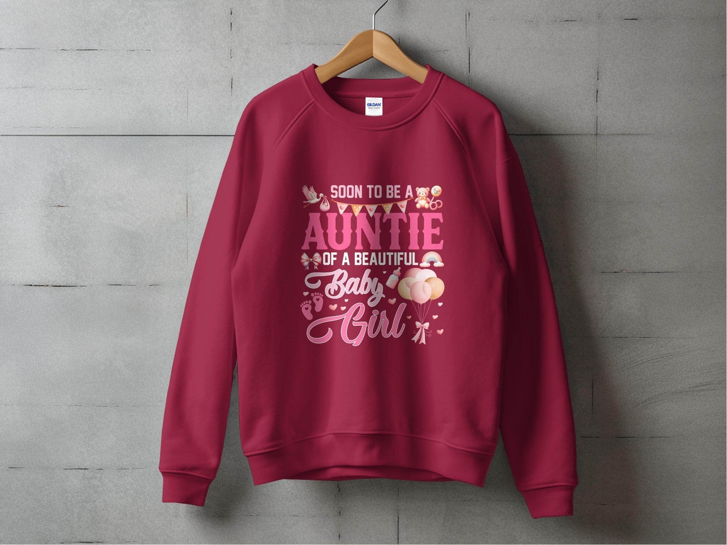Soon To Be Auntie of a Beautiful Baby Girl Sweater - Design & Vybe