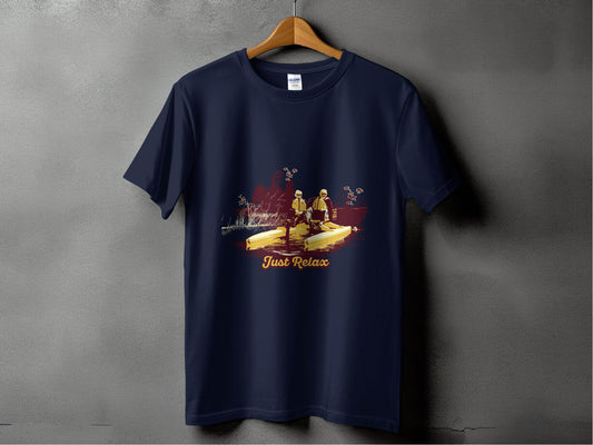 Just Relax Nature Scene Graphic T-Shirt - Design & Vybe