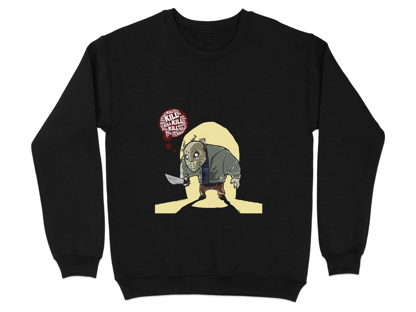 Jason Voorhees Kill Thoughts Friday Horror Movie Sweater - Design & Vybe