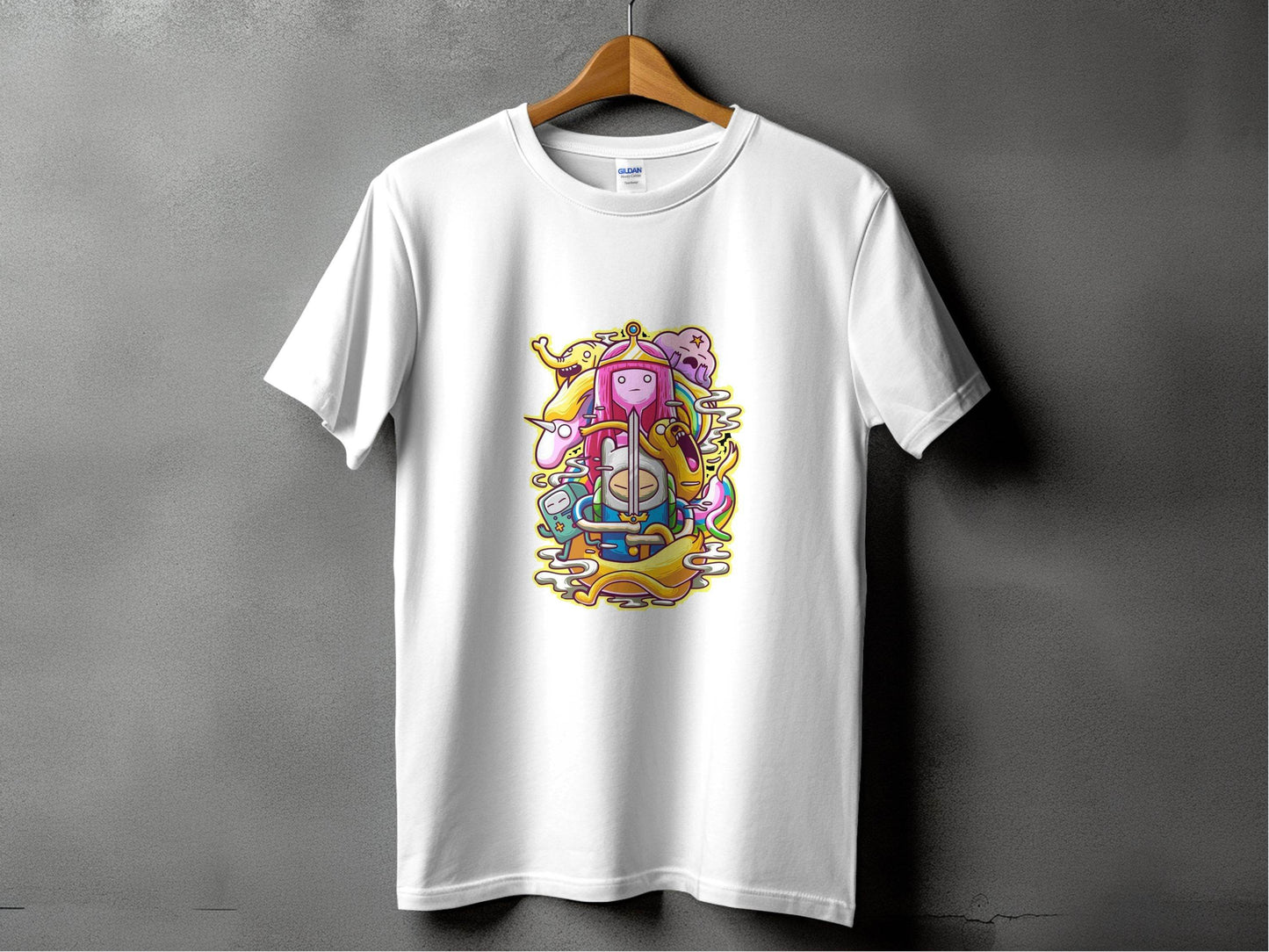 Adventure Time Characters Illustration T-Shirt - Design & Vybe
