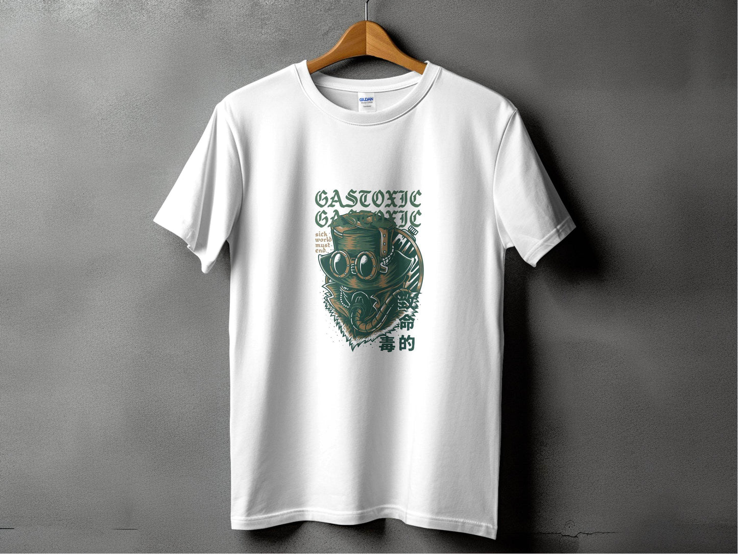 Gastoxic Sick World Must End Illustrated Artwork T-Shirt - Design & Vybe