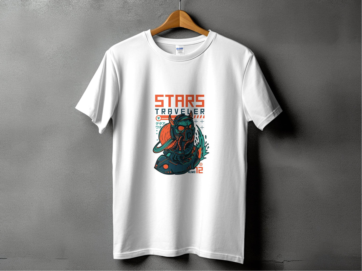 Stars Traveler Numb Twelve Graphic Cool Space T-Shirt - Design & Vybe