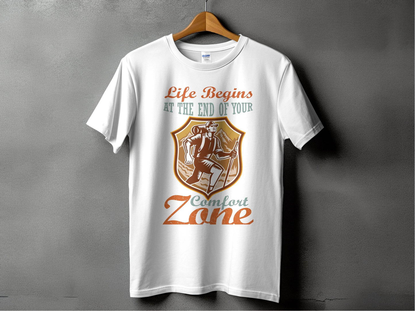 Life Begins At The End Of Your Comfort Zone T-Shirt - Design & Vybe