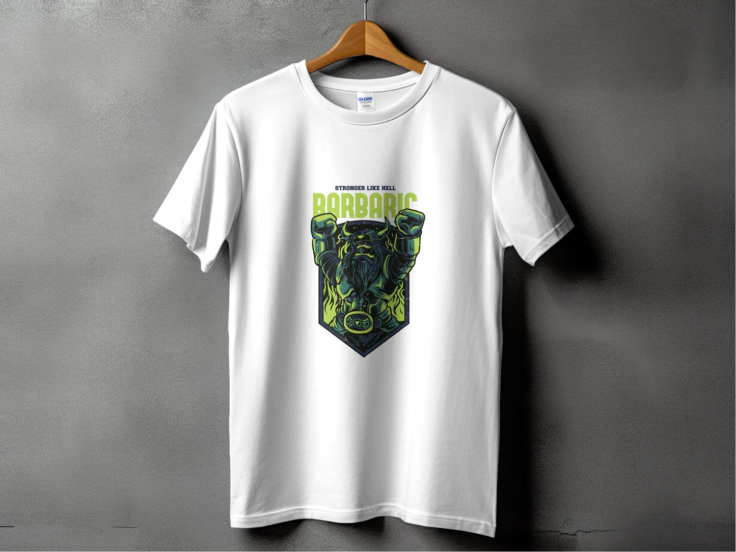 Stronger Like Hell Barbaric Warrior Graphic T-Shirt - Design & Vybe