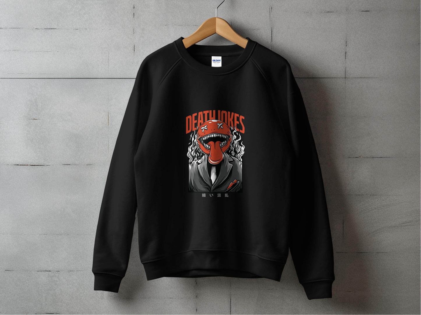 Death Jokes Scary Monster Graphic Artistic Sweater - Design & Vybe