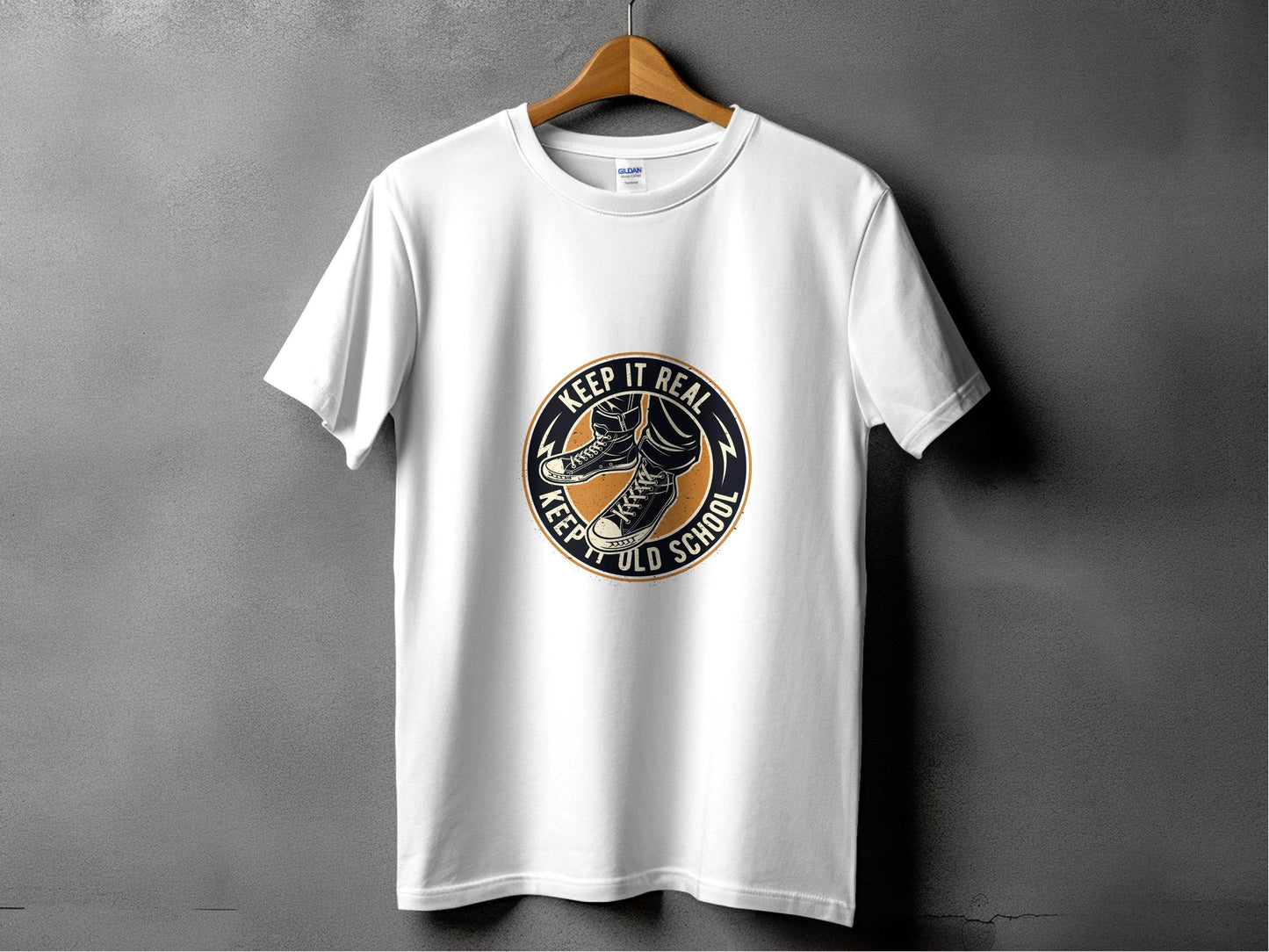 Keep It Real Keep It Old School Retro Graphic T-Shirt - Design & Vybe