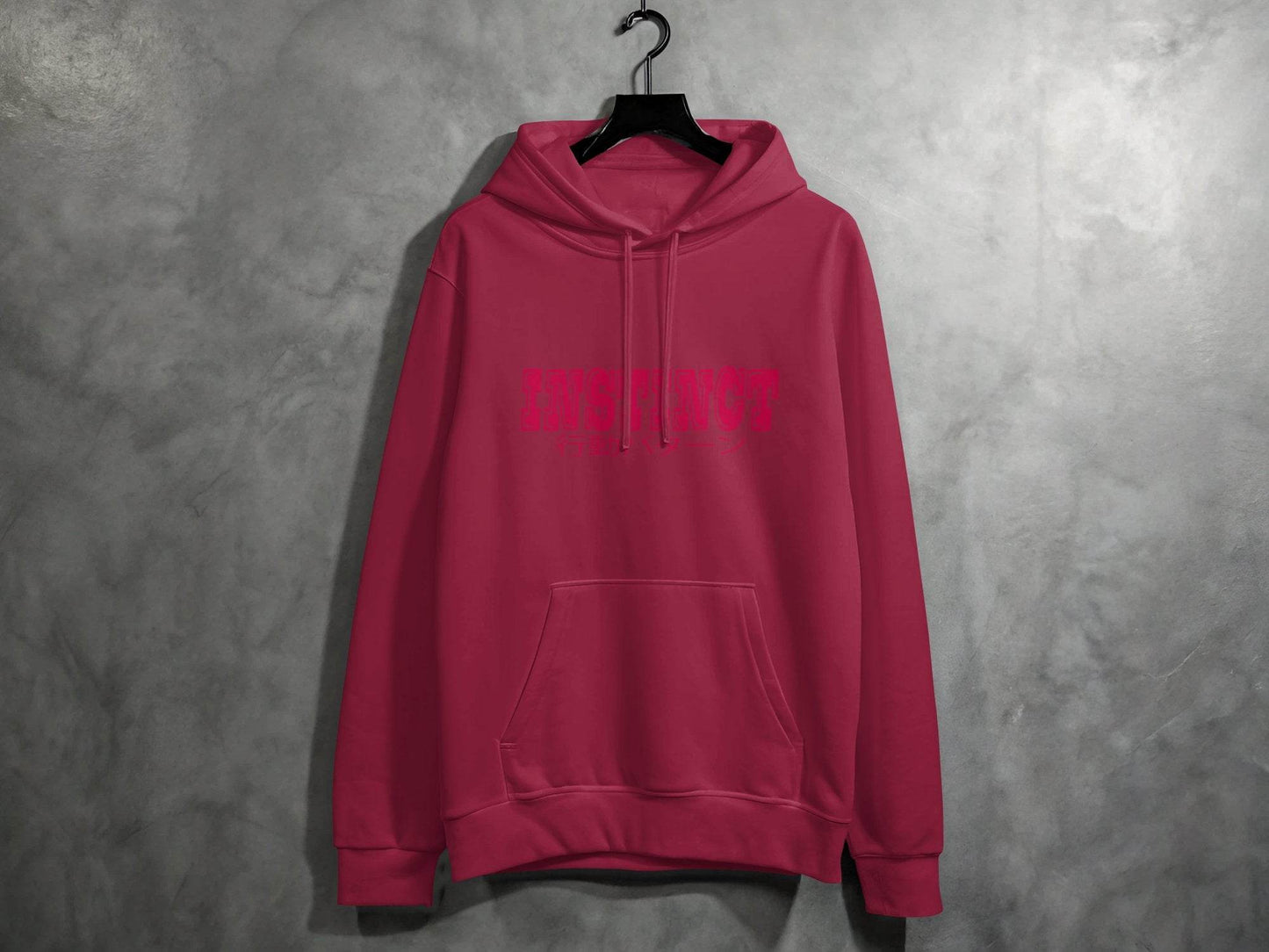 Instinct Japanese Version Text Graphic Design Hoodie - Design & Vybe