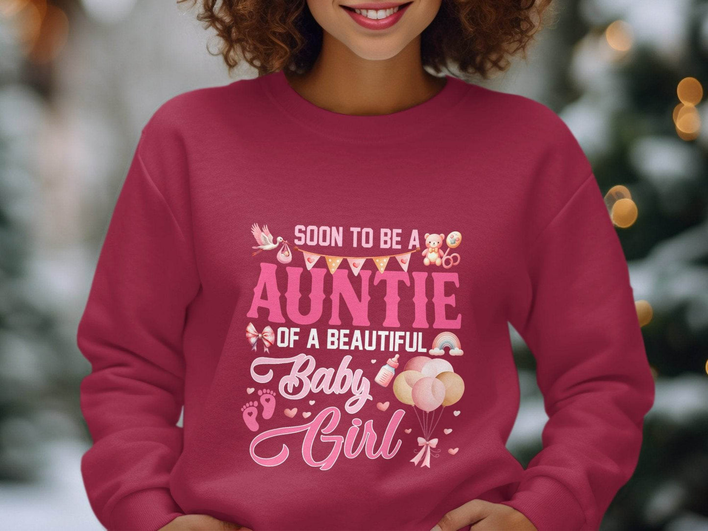 Soon To Be Auntie of a Beautiful Baby Girl Sweater - Design & Vybe