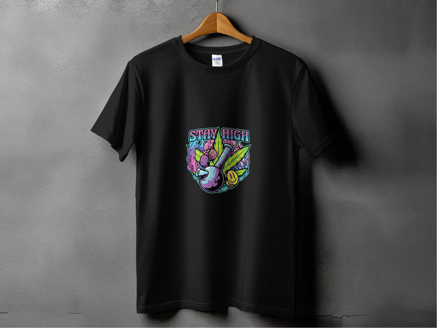 Stay High Graphic Weed Marijuana Cannabis Flower T-Shirt - Design & Vybe