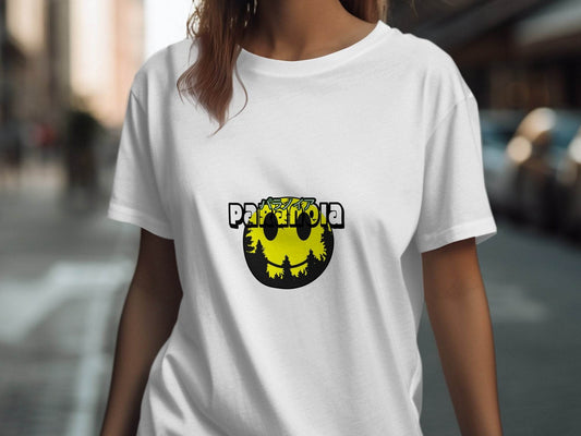 Paranoia With Japanese Text Graphic Image T-Shirt - Design & Vybe