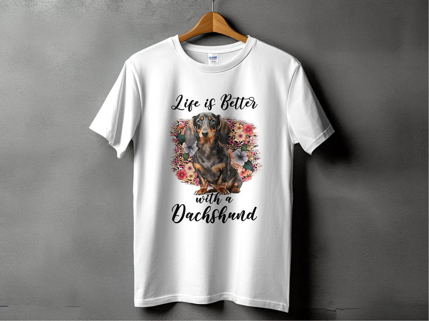 Life is Better with a Dachshund Cute Doggy Animal T-Shirt - Design & Vybe