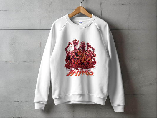 The Thing Horror Monster Dog Graphic Art Design Sweater - Design & Vybe