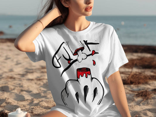 Funky Style Graphic Print Casual Wear T-Shirt - Design & Vybe