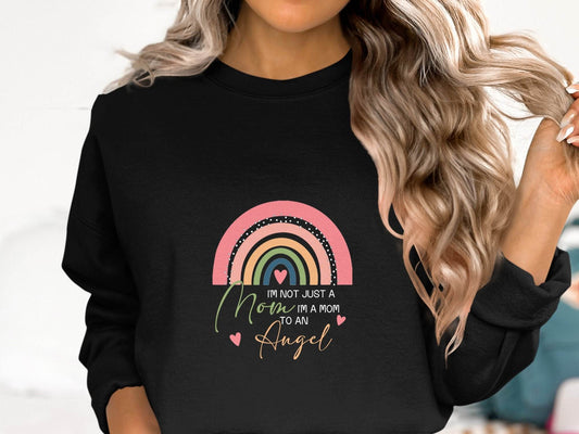 I'm Not Just A Mom To An Angel Mothers Day Sweater - Design & Vybe