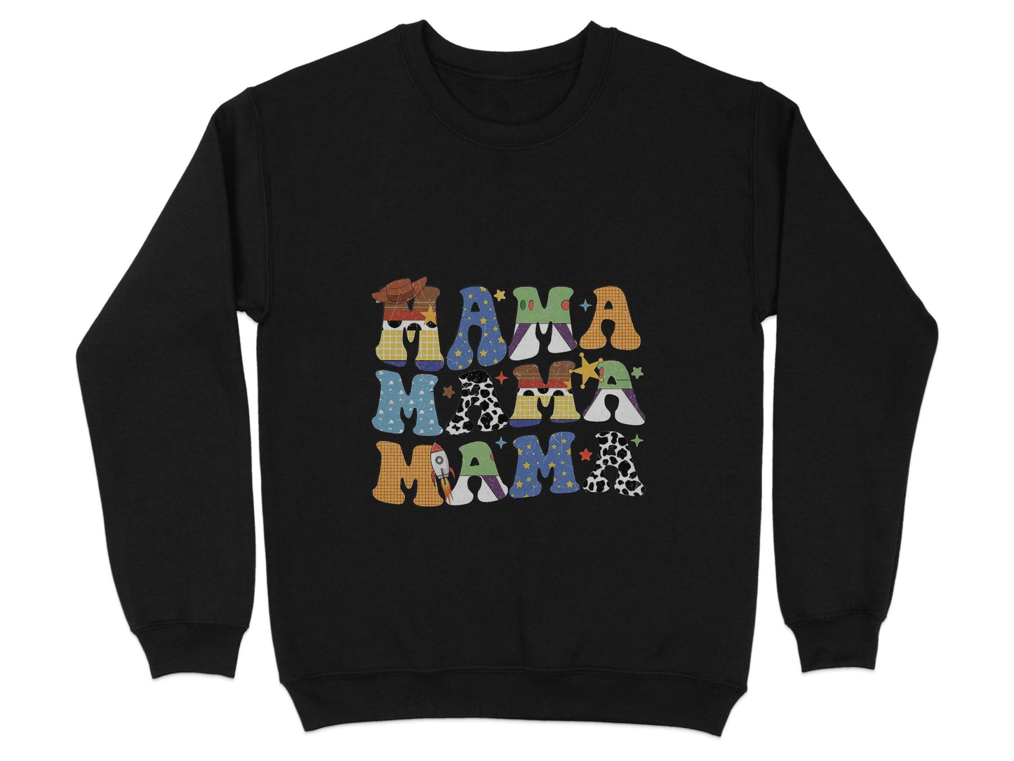 Colorful Mama Letters Cute Family Mama Life Sweater - Design & Vybe