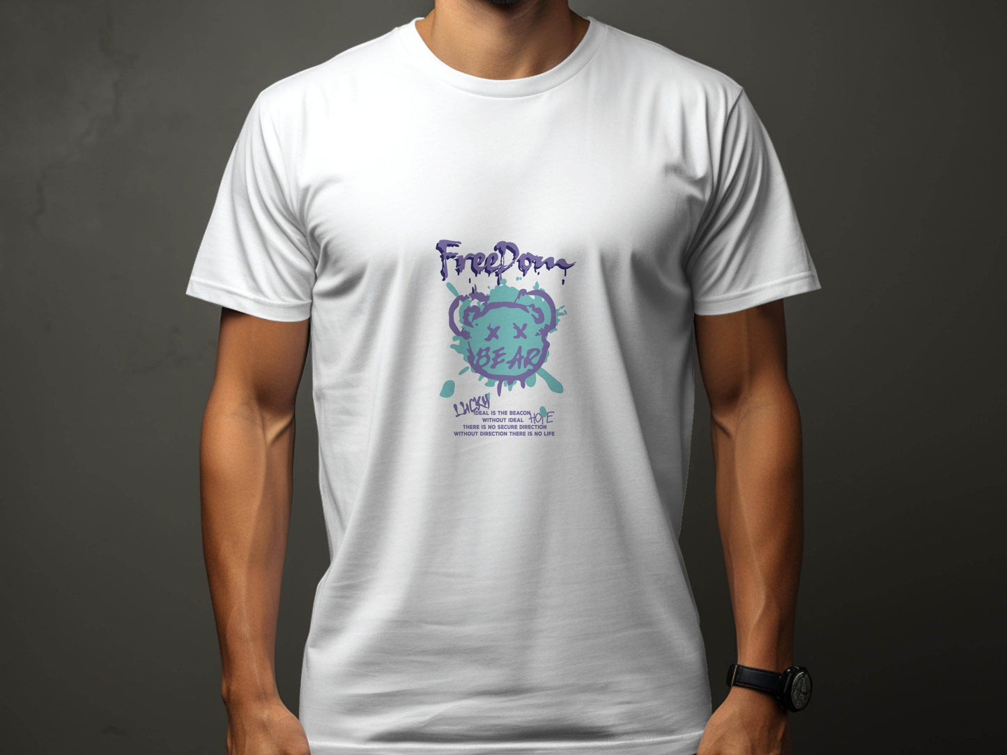 Freedom Bear Ideal Hope Graphic Design Cool T-Shirt - Design & Vybe