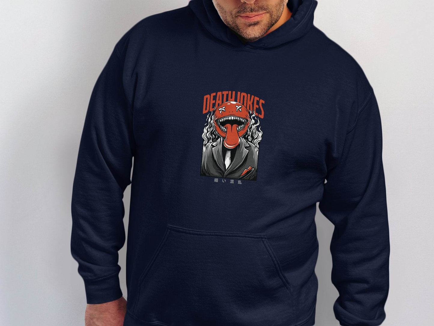 Death Jokes Scary Monster Graphic Artistic Hoodie - Design & Vybe
