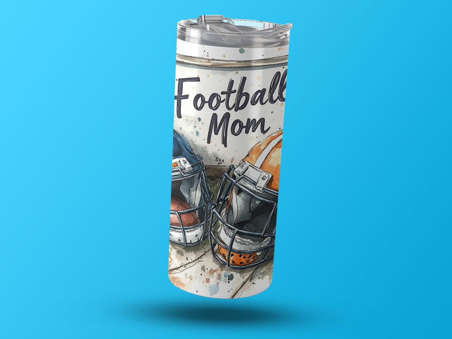 Football Mom with Helmets Artwork Tumbler product