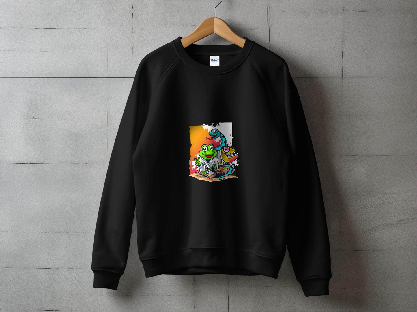 Animals in a Dojo Fighting Styles Illustration Sweater - Design & Vybe