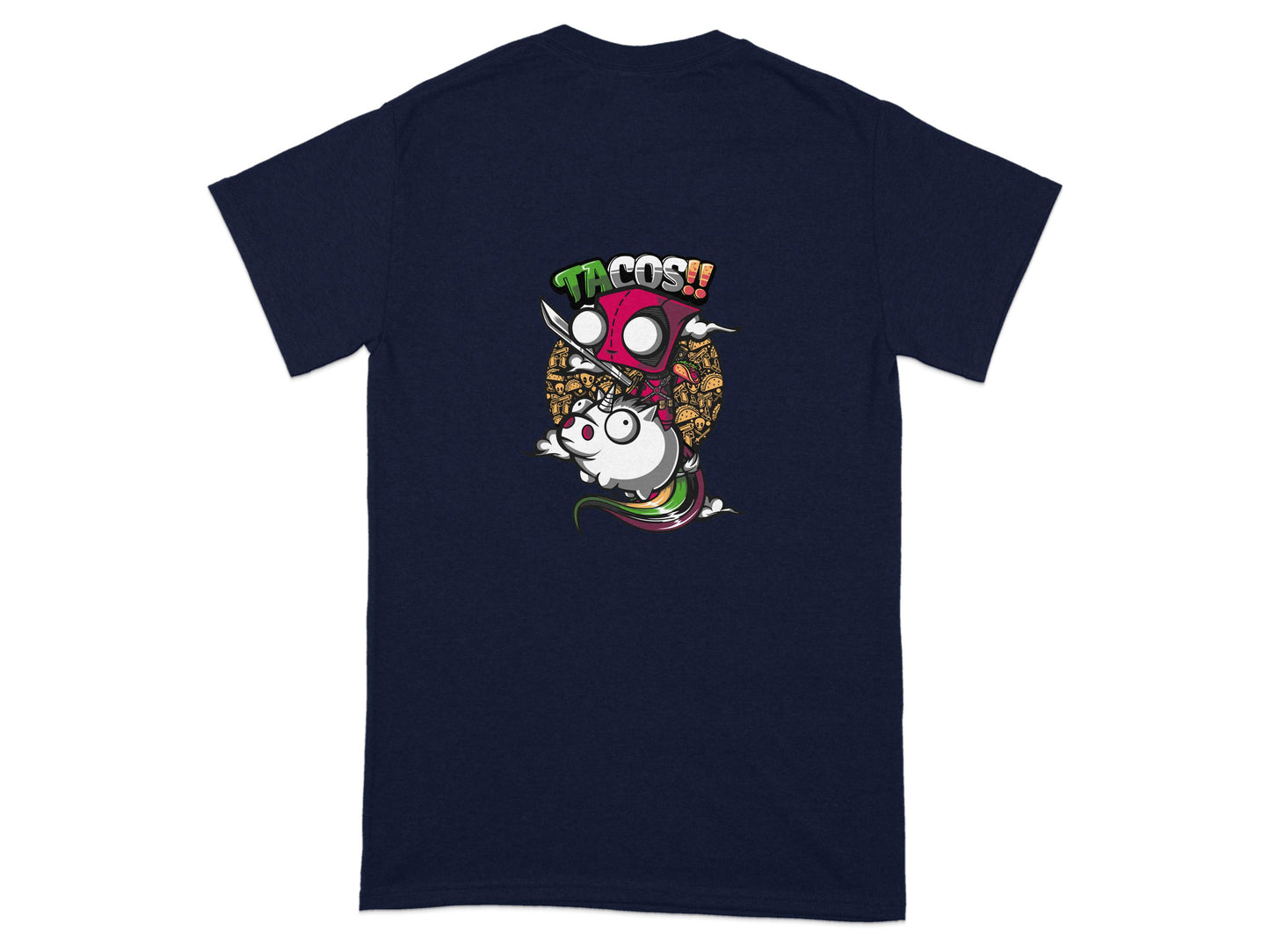 Fun Tacos Design on Dark Colored Shirt product type