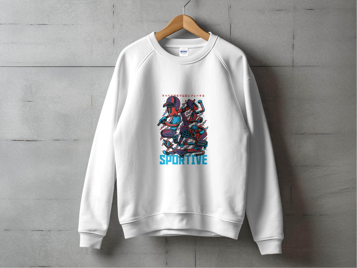 Sportive Characters Artistic Graphic Design Premium Hoodie - Design & Vybe