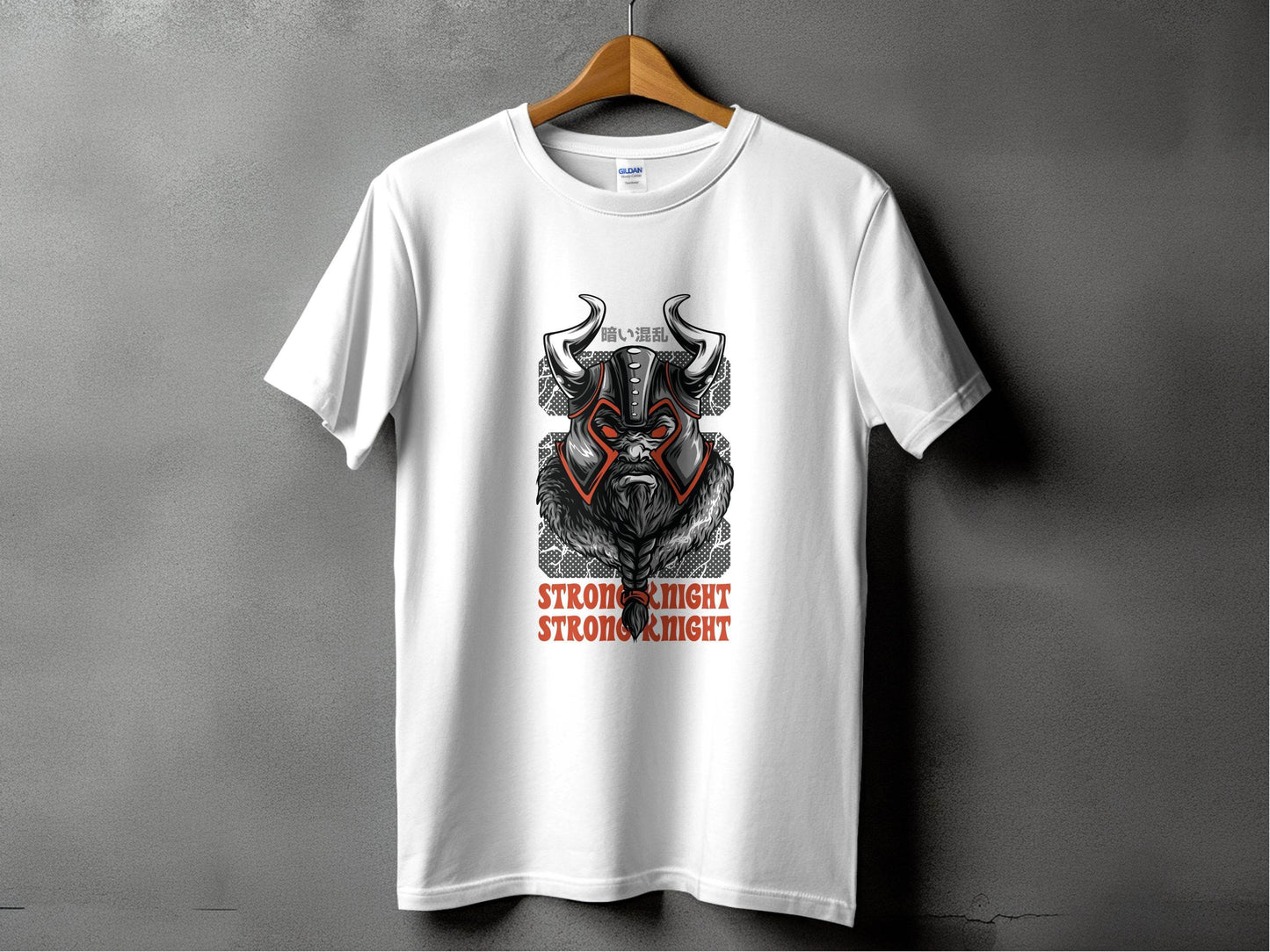 Strong Knight Samurai Graphic Funny Art Style T-Shirt - Design & Vybe