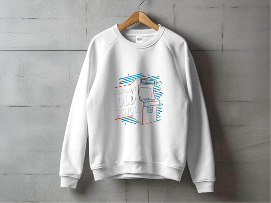 Keeping It Old School Vintage Arcade Game Machine Sweater - Design & Vybe