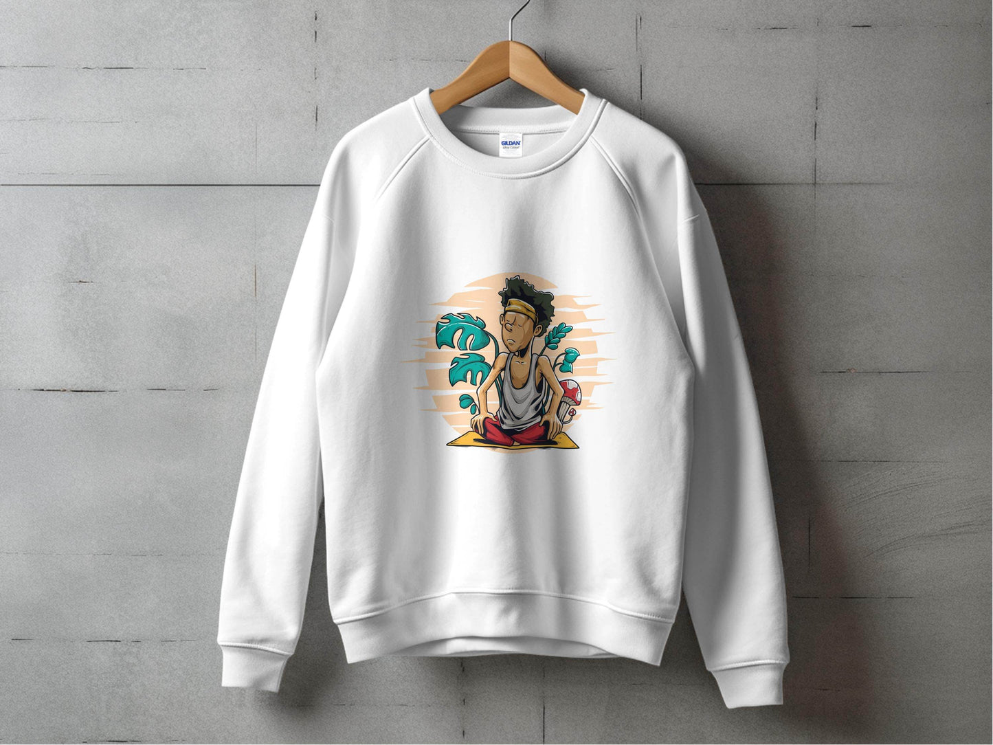 Yoga Enthusiast Graphic Printed Casual Sweater - Design & Vybe