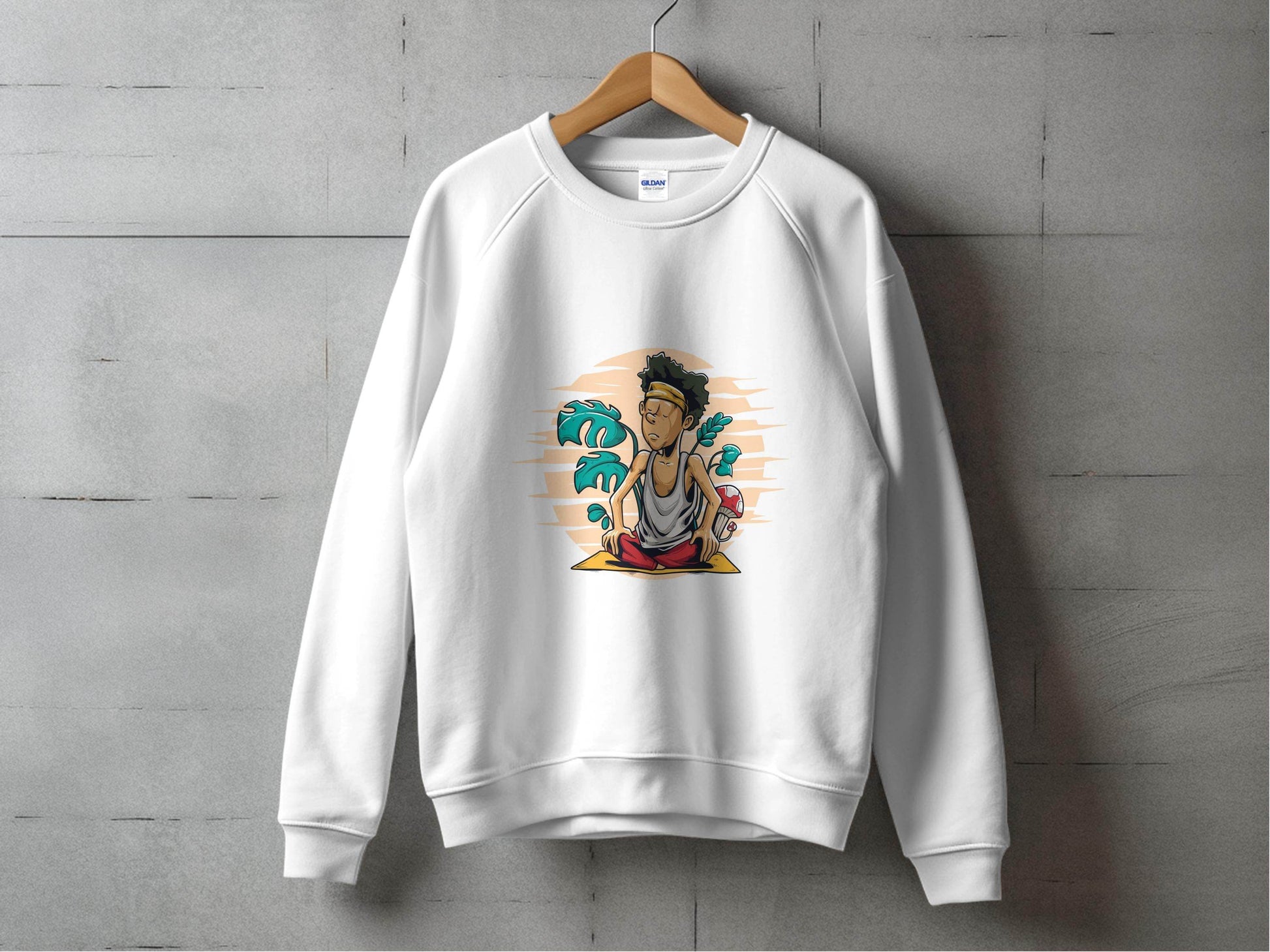 Yoga Enthusiast Graphic Printed Casual Sweater - Design & Vybe