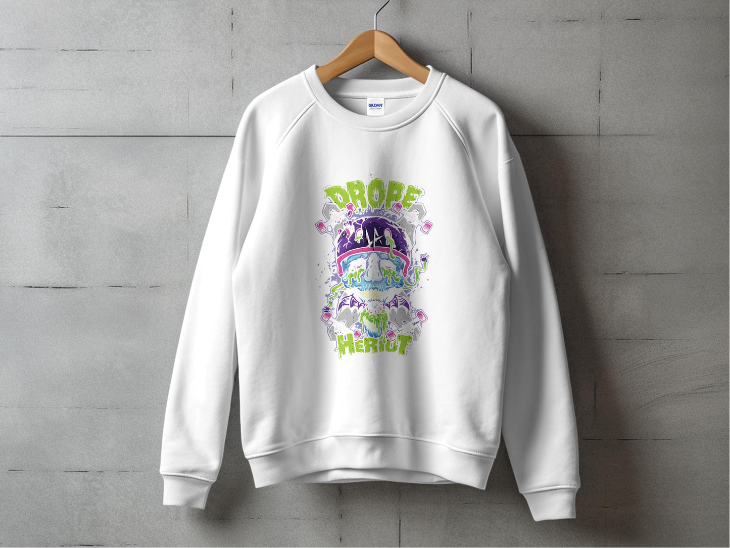 Colorful Skull Pop Art Designed Sweatshirt product