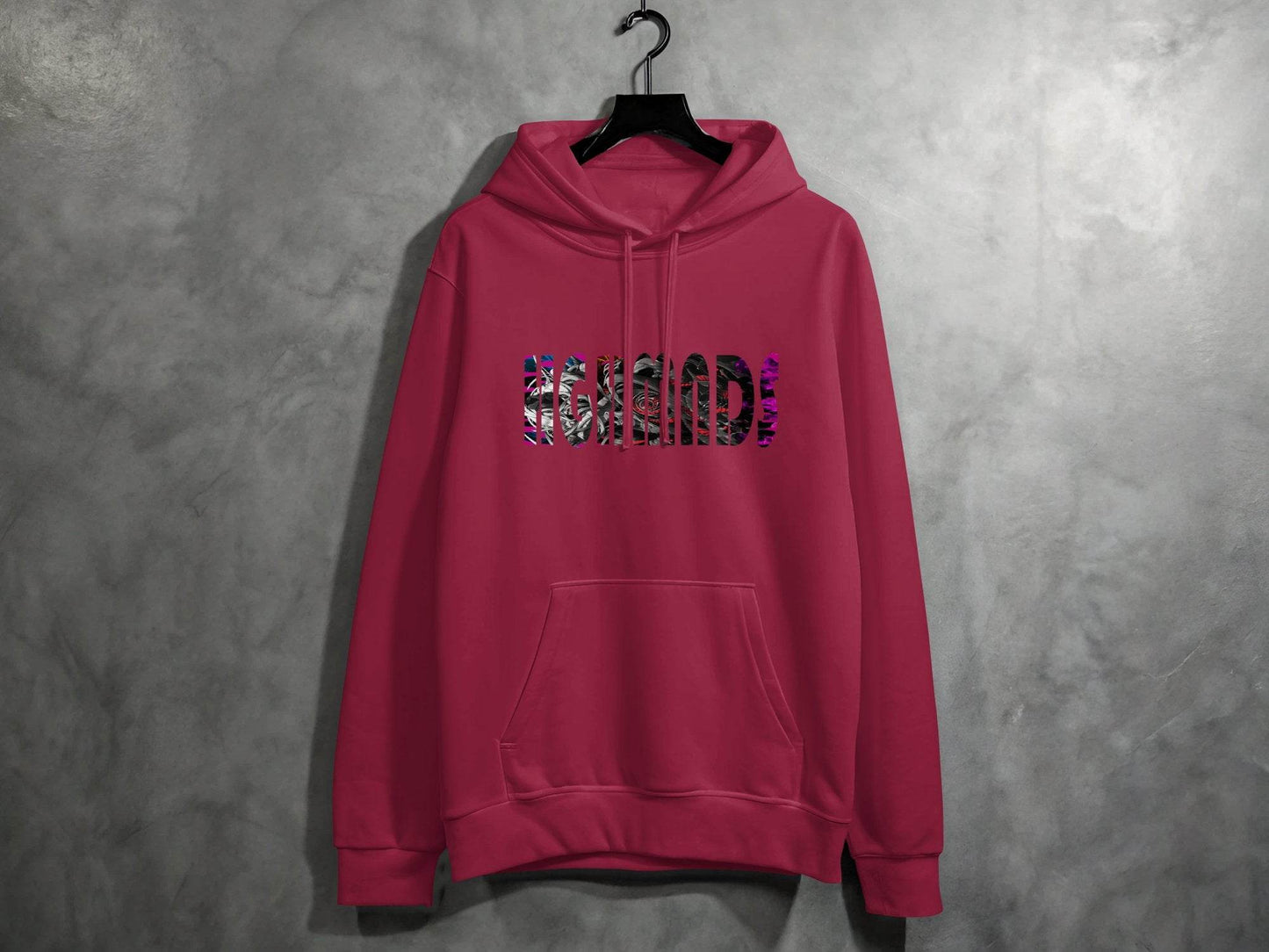 Highmads Artistic Bold Design Statement Graphic Print Hoodie - Design & Vybe