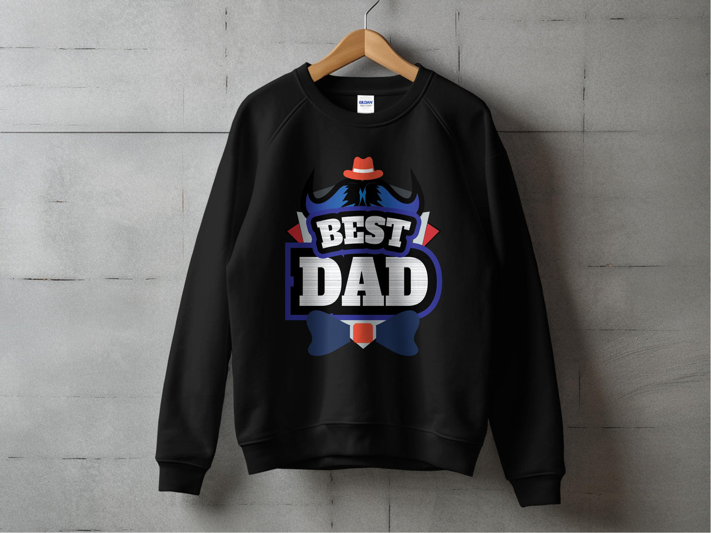 Best Dad Cool Graphic Crewneck Sweatshirt product