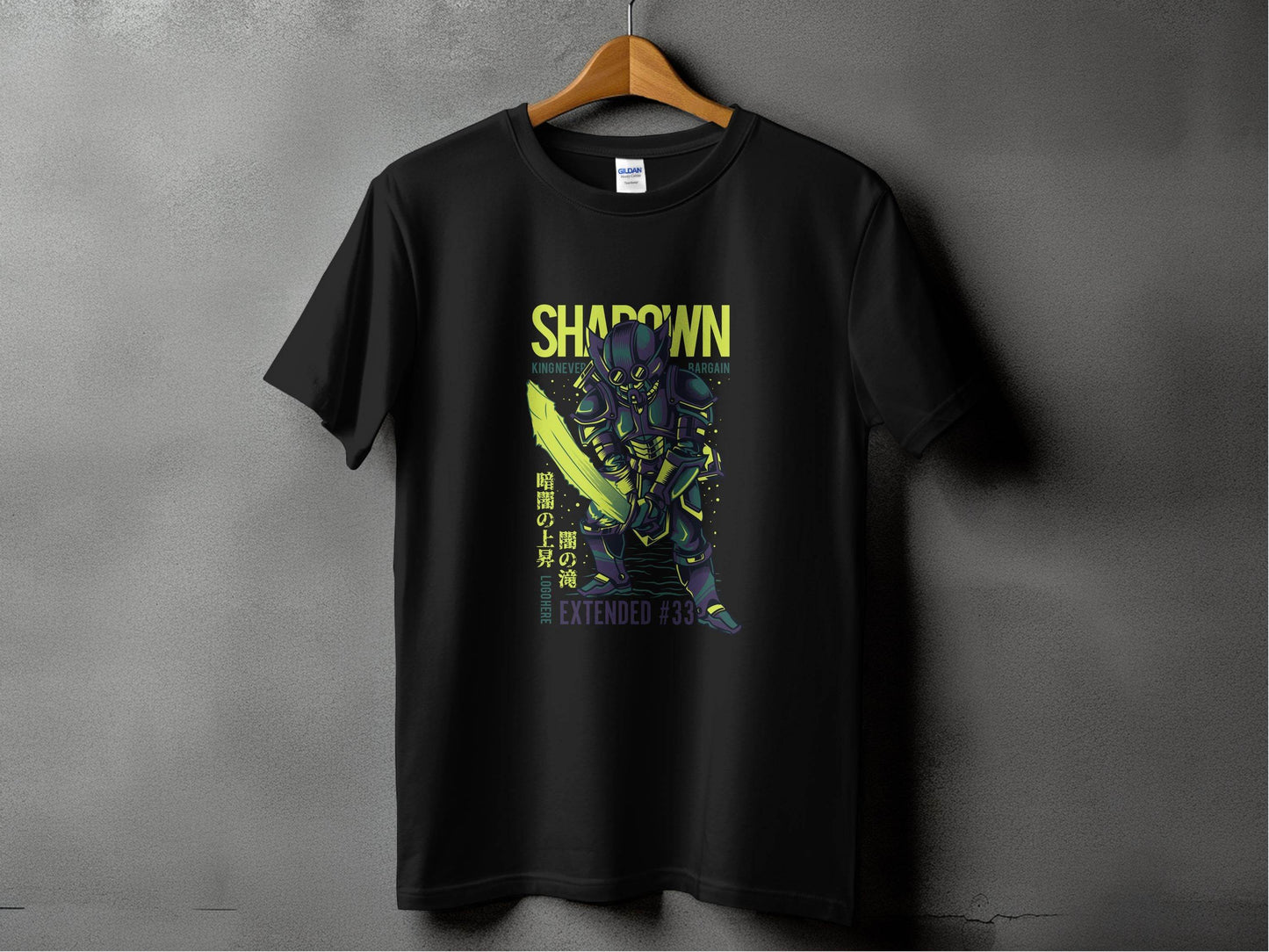 King Never Bargain Extended Knight Vector Art T-Shirt - Design & Vybe