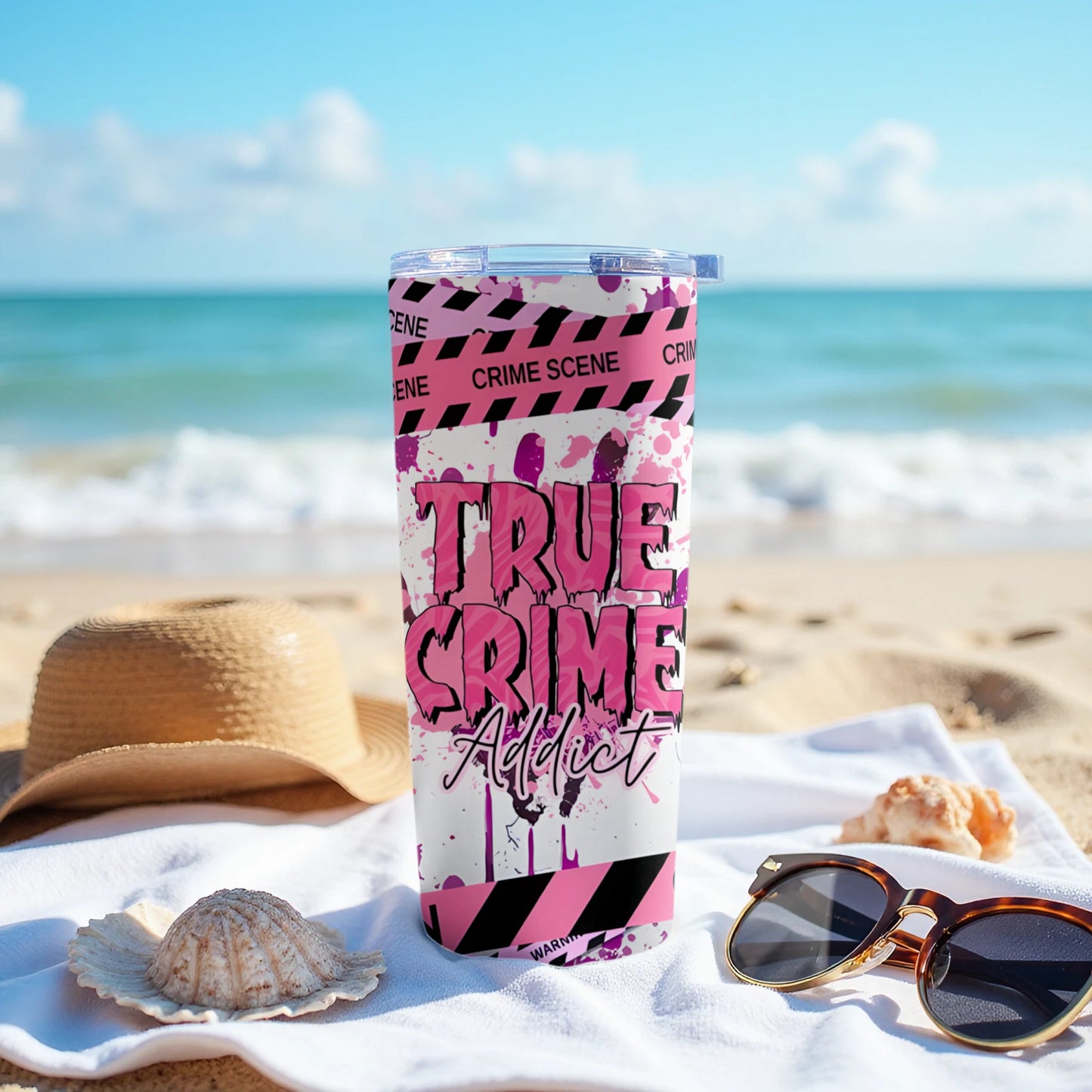 True Crime Addict Travel Tumbler for True Crime Fans Product