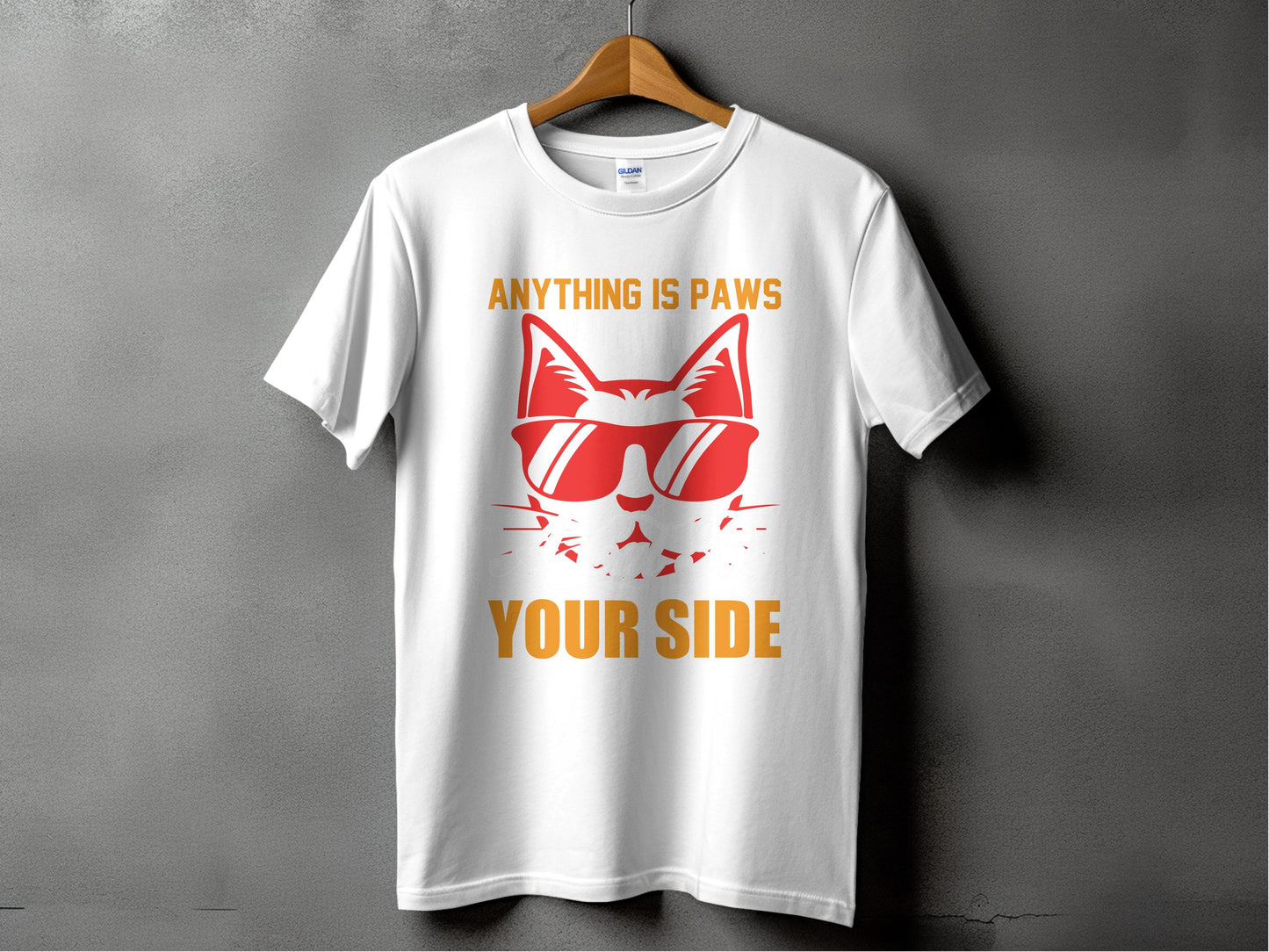 Anything Is Paws Your Side Cat Graphic T-shirt product type