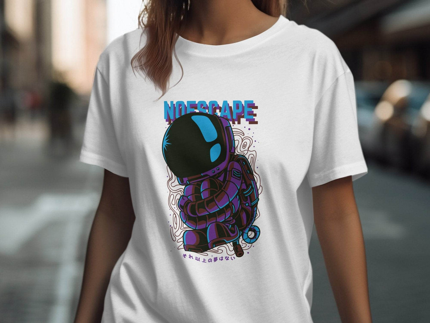 No Escape Spaceman Illustration Graphic T-Shirt - Design & Vybe
