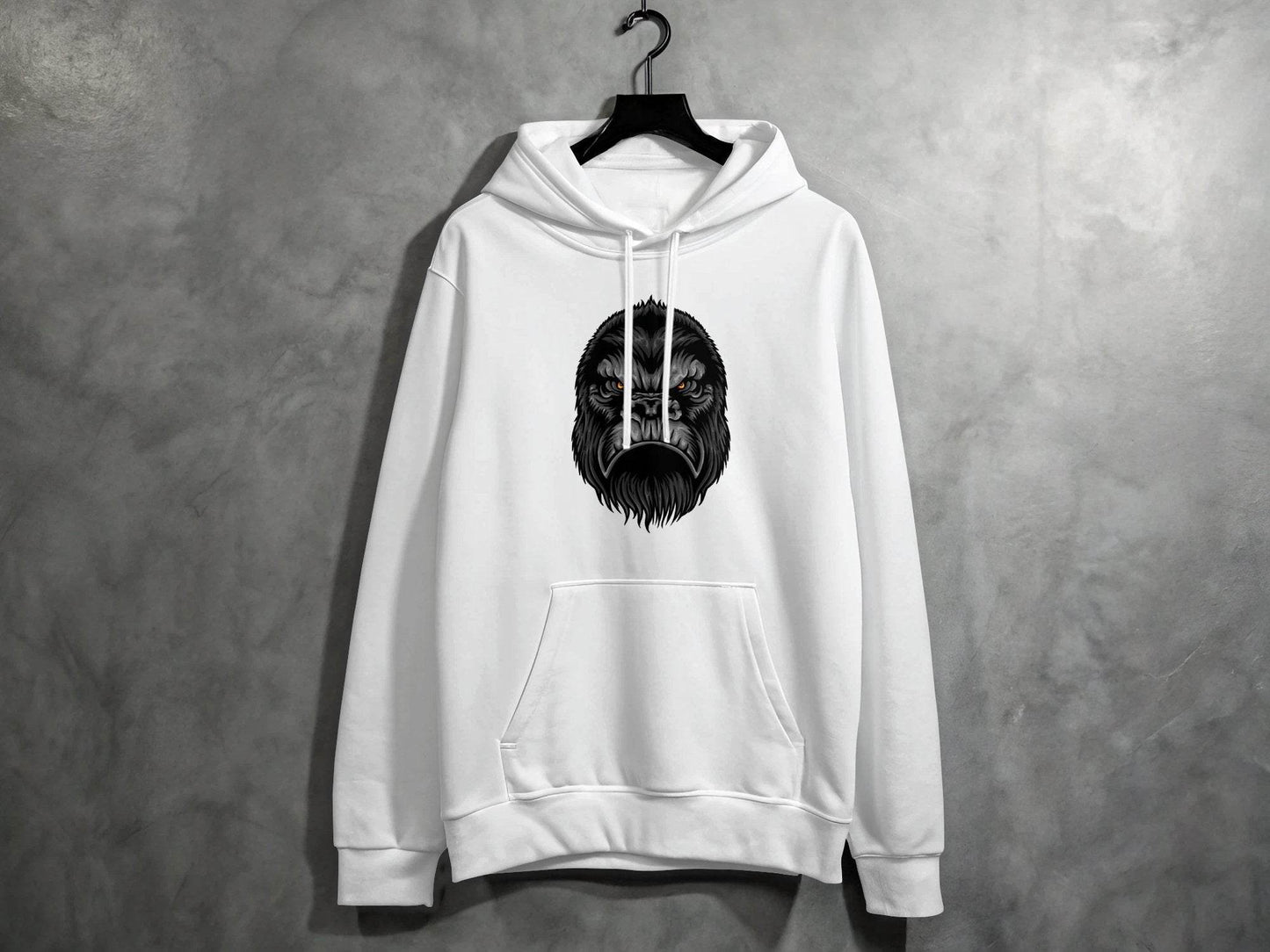 Fierce Beast Design Angry Gorilla Face Hoodie - Design & Vybe