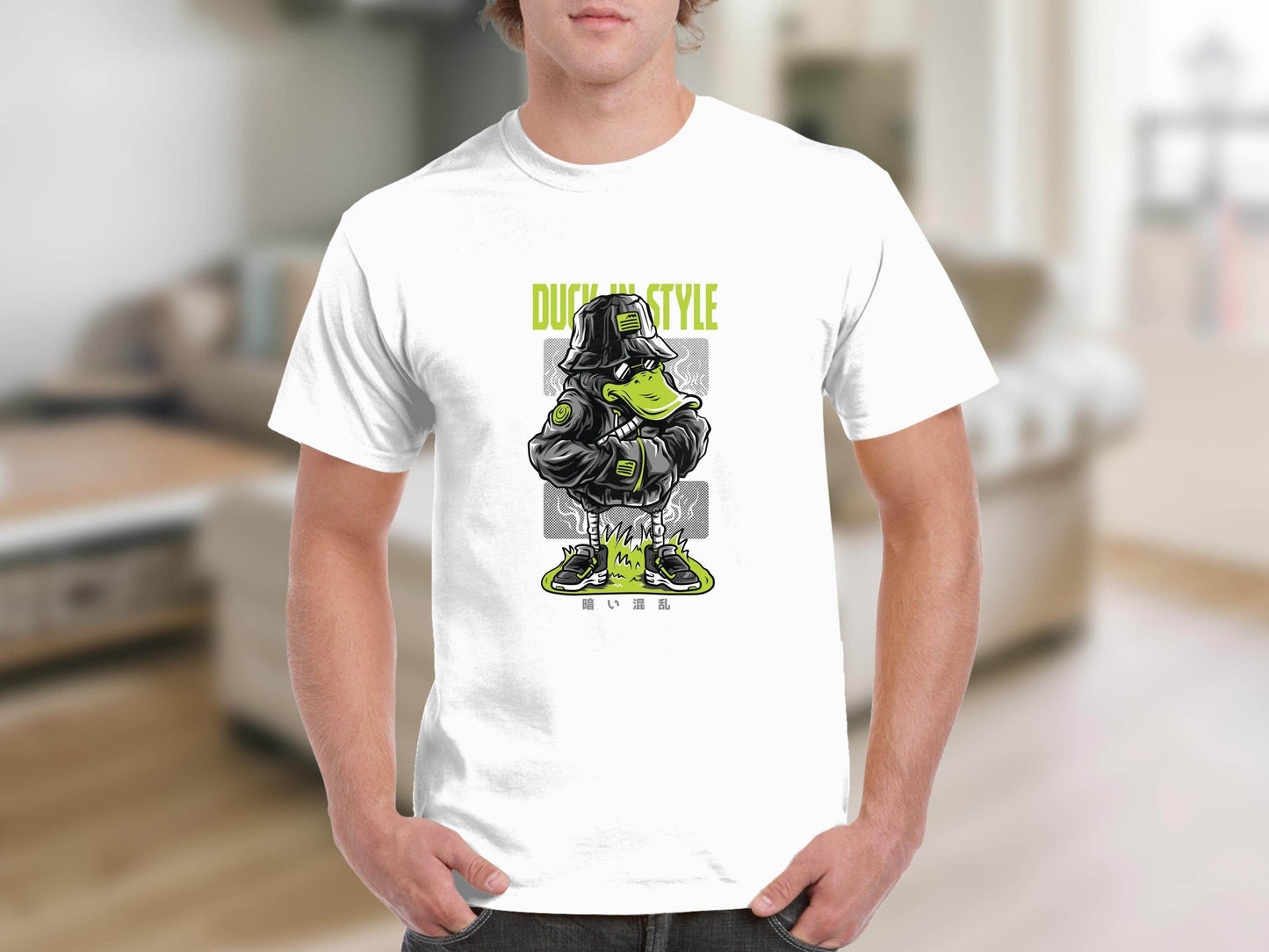 Duck in Style Cool Graphic Illustration Unisex T-Shirt - Design & Vybe