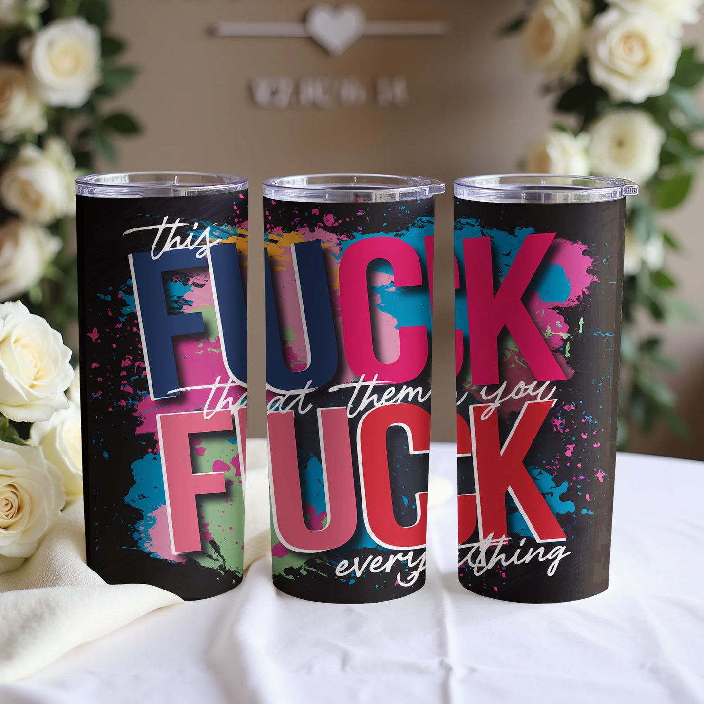 Bold Artistic Design Insulated Tumbler Product
