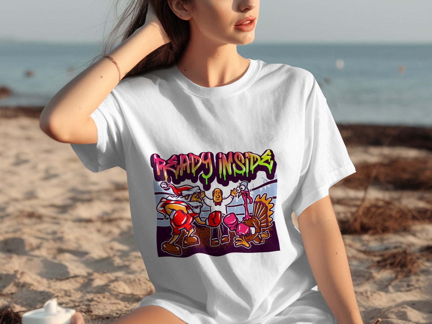 Ready Inside Graphic White T-Shirt product type
