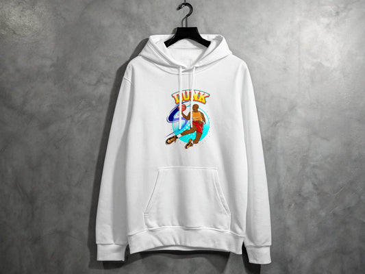 Vibrant Basketball Dunk Graphic Sports Hoodie - Design & Vybe