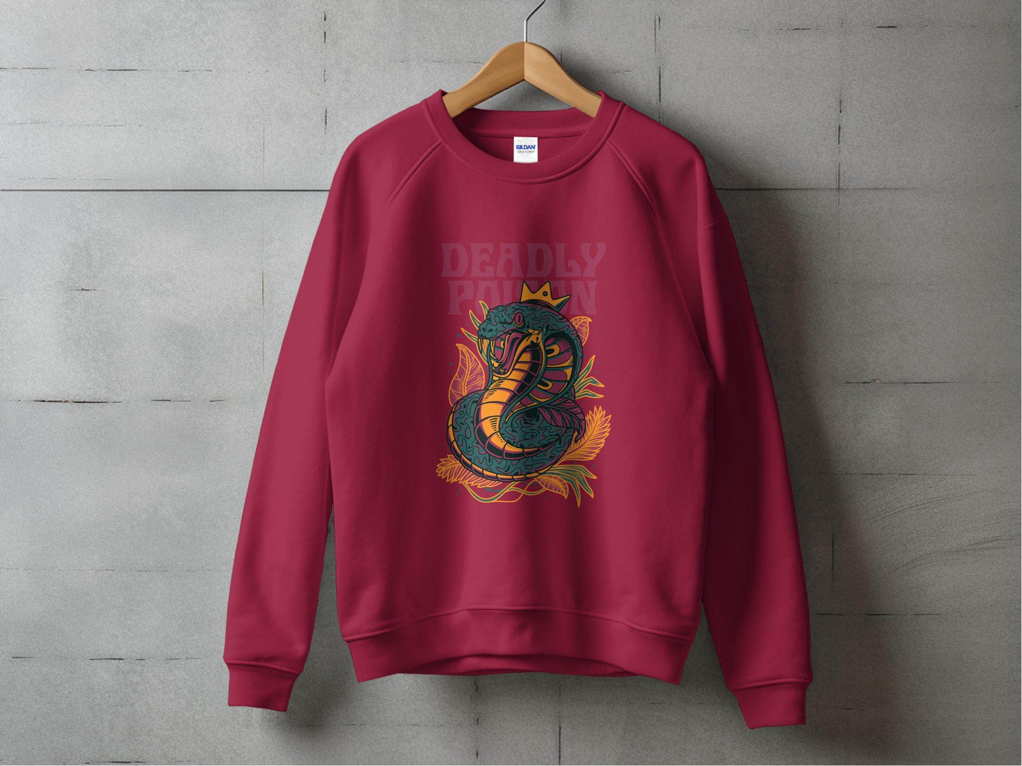 Deadly Poison Snake Art Graphic Novelty Design Sweater - Design & Vybe