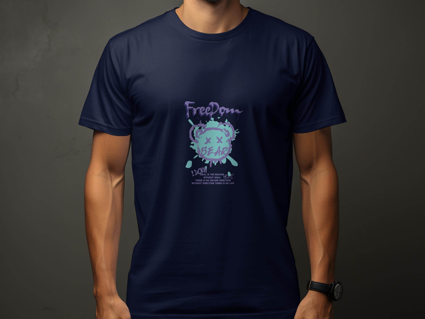 Freedom Bear Ideal Hope Graphic Design Cool T-Shirt - Design & Vybe