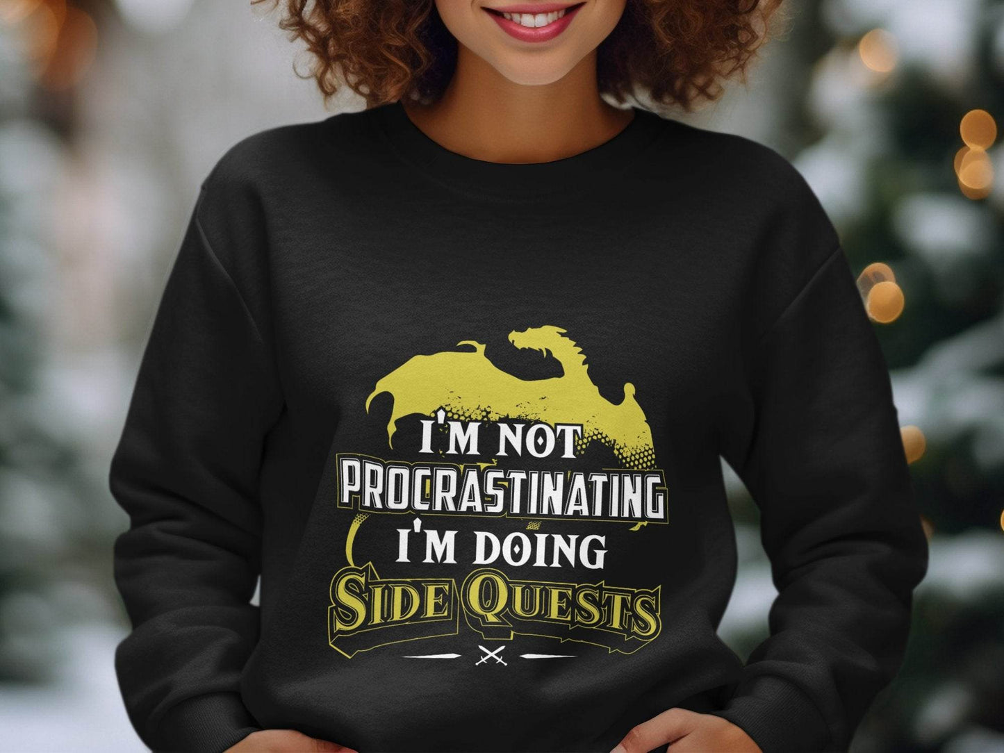 I Am Not Procrastinating I Am Doing Side Quests Sweater - Design & Vybe