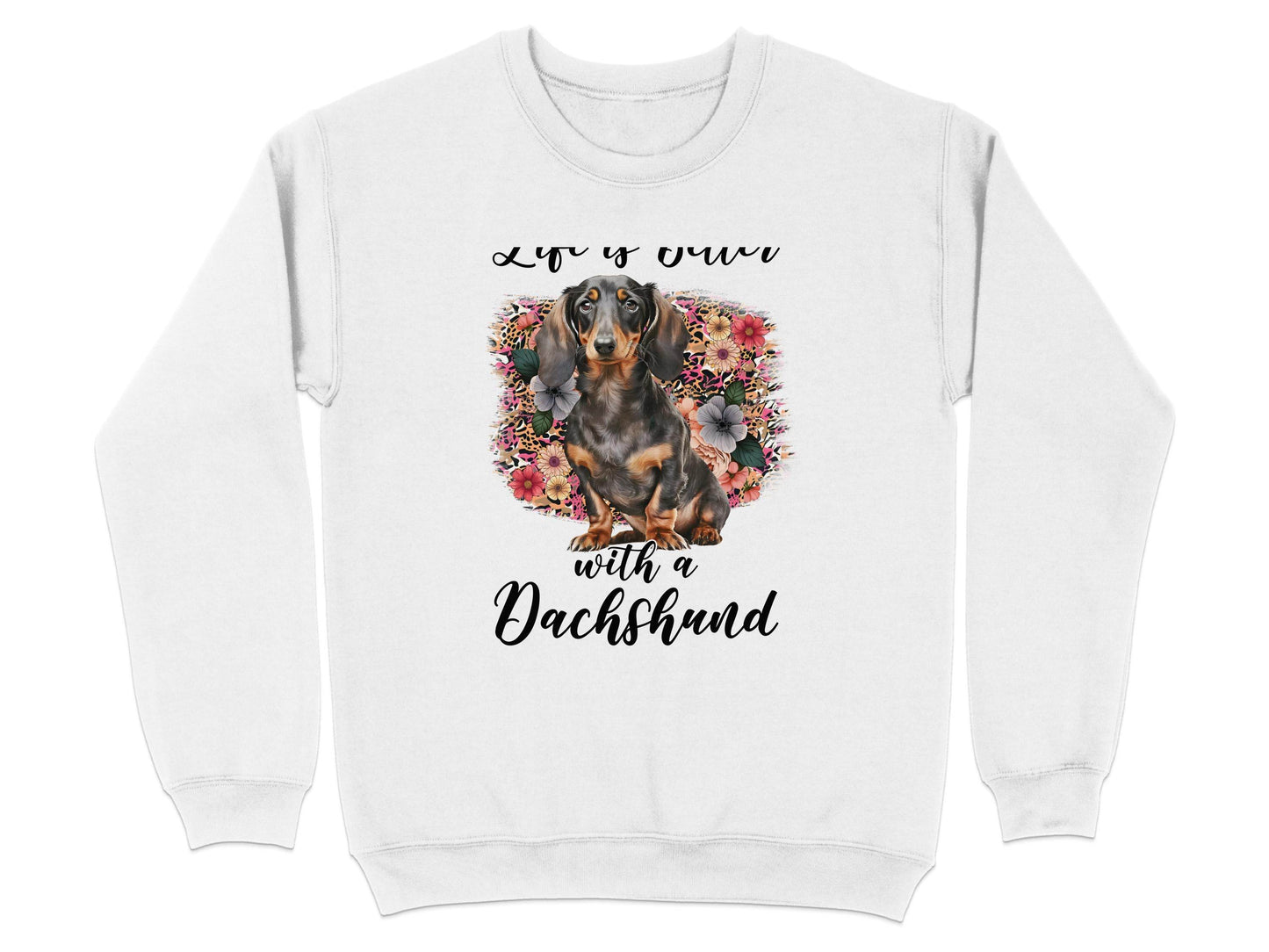 Life is Better with a Dachshund Cute Doggy Animal Sweater - Design & Vybe