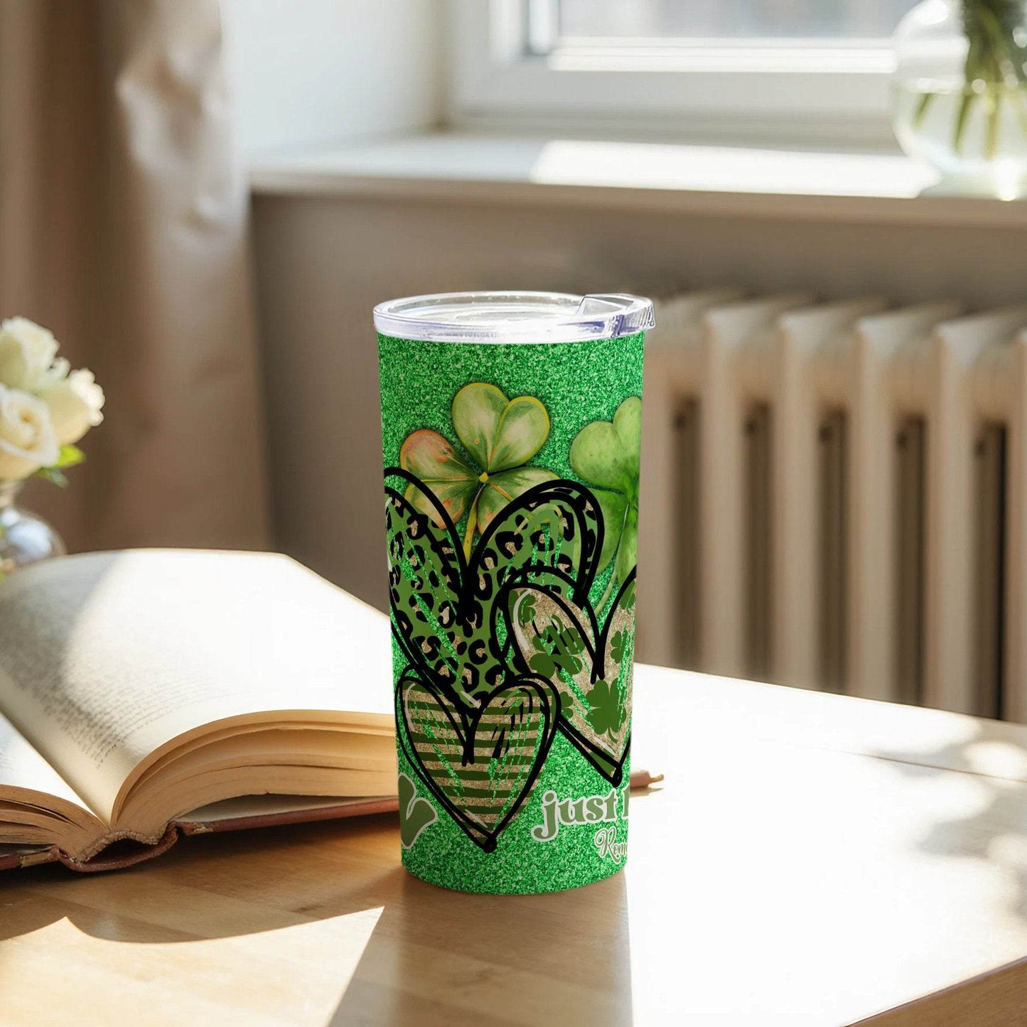 Not Lucky Just Blessed St Patricks Day Themed Christian Tumbler - Design & Vybe